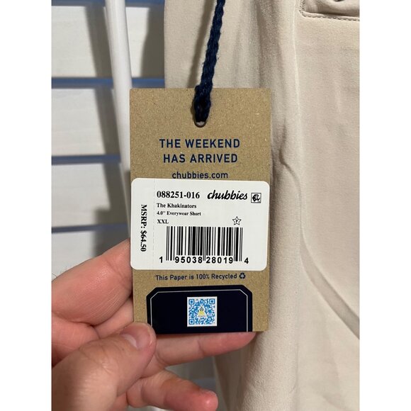 Chubbies The Khakinator Mens Shorts - Size XXL (4 in) - NWT - Picture 6 of 6